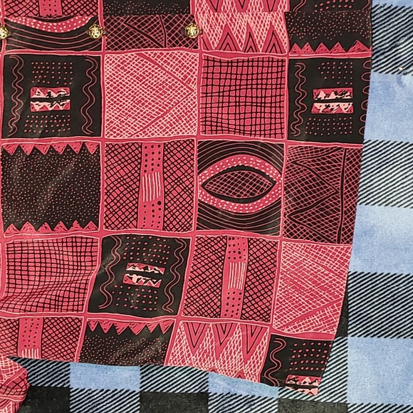 Vintage. Made in USA. Silver Threads. 💯 Polyester. Button- down. Women's XL - Picture 4 of 16